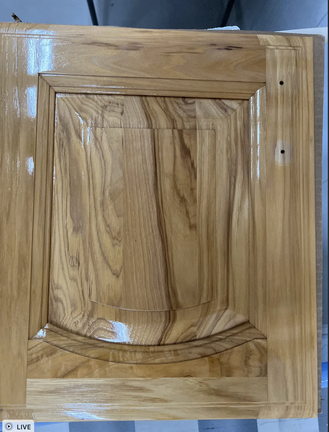 After hickory cabinet refinishing Northeast PA - natural tone restored