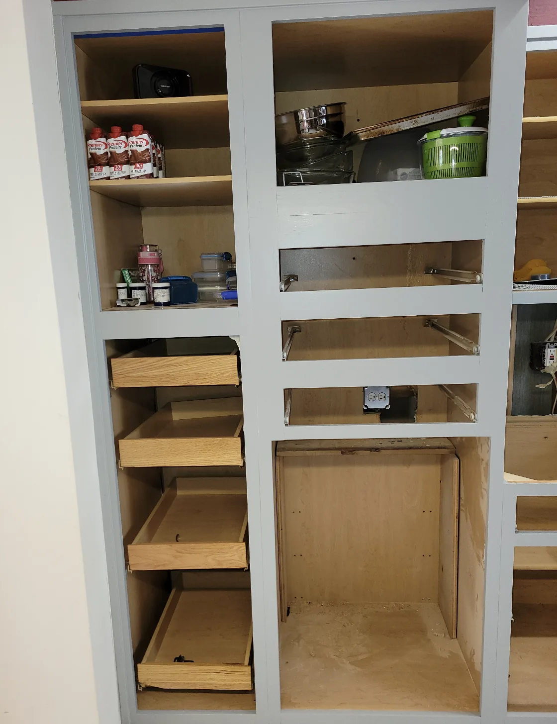 After sage green cabinet painting Scranton PA - Heritage Kitchens transformation